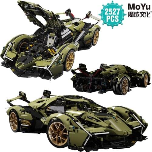 MOYU High-tech MOC Expert Super Racing Car Building Blocks Sport Vehicle Model Brick Educational Toys Birthday Gift For Children