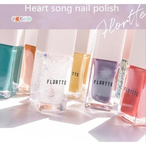 FLORTTE Club Series Pearlescent Effect Color Nail Polish Free Baking Quick-Drying Long-Lasting Non-Tearable Healthy Nail Polish