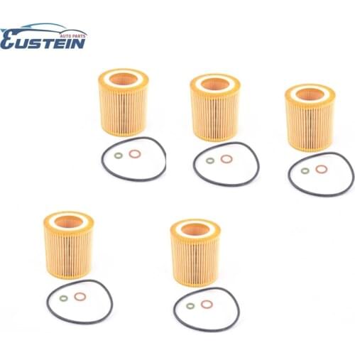 Oil filter for BMW E60 E66 E65 E67 E90 E91 E92 E93 11427566327 11428683196 11427953129 Pack Of 5