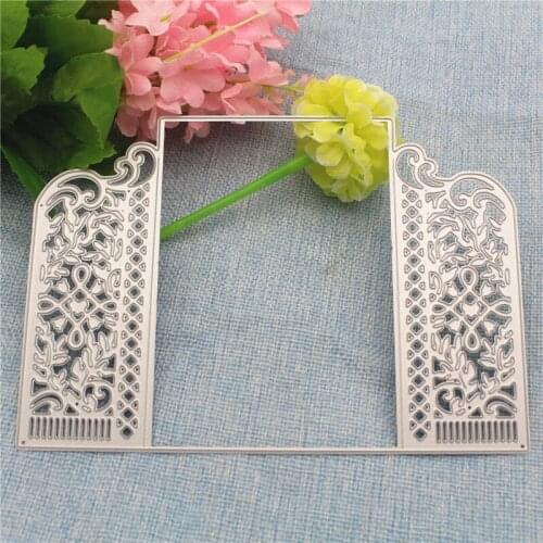Metal Cutting Die Of Retro Gate Scrapbooking Mold Paper DIY Card Postcard Handmade Craft Stencil Album Handcraft Embossing Mould