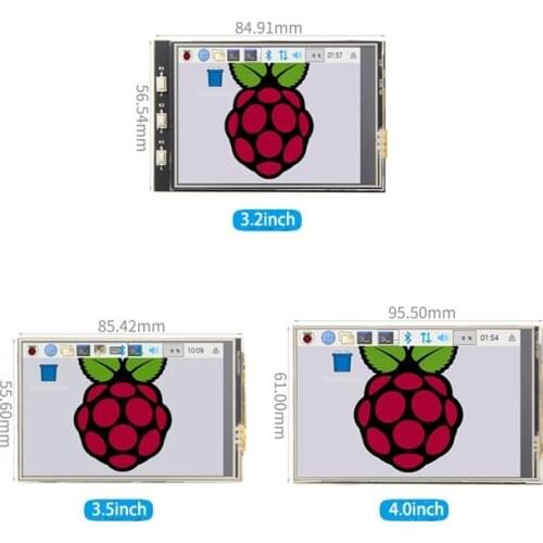 [MHS high speed SPI series] 3.2 inch/3.5 inch/4.0 inch touch color display for raspberry PI
