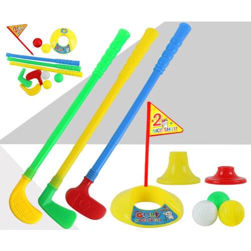 Mini Multicolor Golf Club Set Golfer Game Outdoor Sports Summer Kids Children Toy Outdoor Indoor Golf Training Club Party Toys