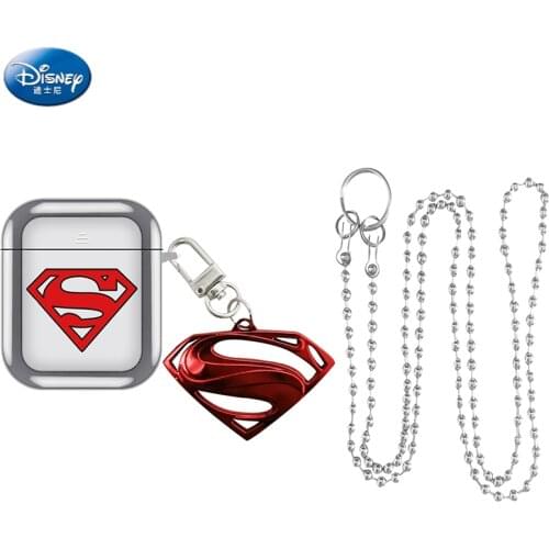 Disney Marvel Batman Superman Plating Soft TPU Wireless Bluetooth Earphone Case for AirPods Pro 1 2 Bag Funda Protective Case