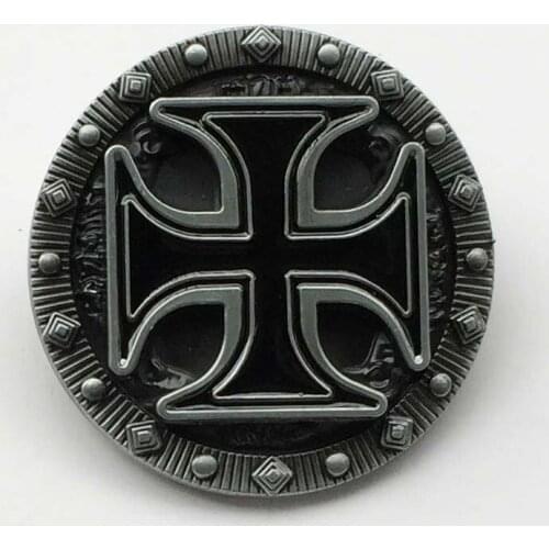 New Style High quality Round Black Cross Belt Buckle SW-BY729 suitable for 4cm wideth snap on belt with continous stock