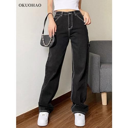 Okuohao Women's Denim Capri Pants