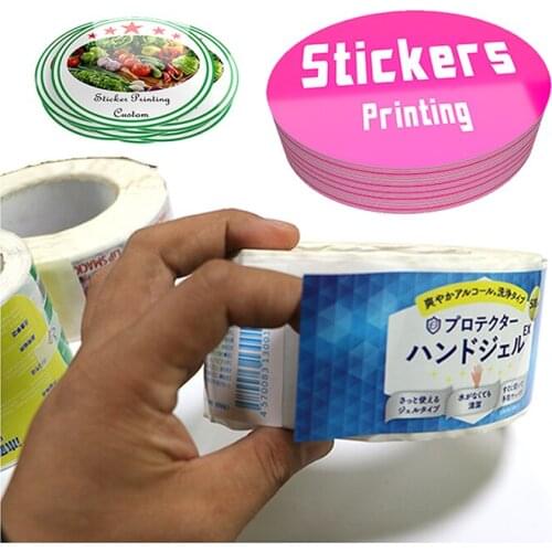Plastic Bottle Adhesive Sticker Label Printing Custom