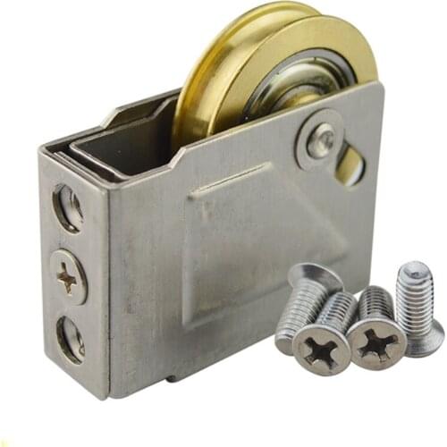 76-type window roller sliding door plastic steel window pulley concave sliding door wheel muted roller household hardware part