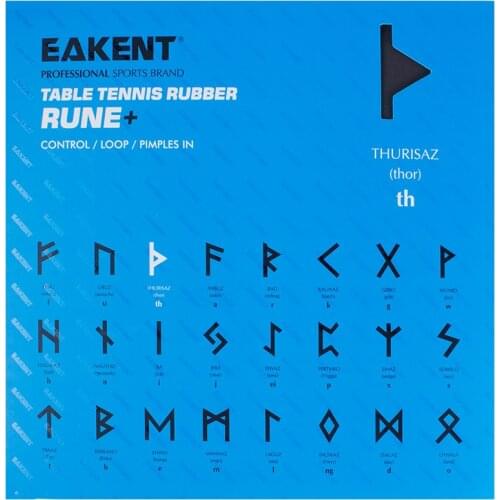 EAKENT Thurisaz Half Tacky Pips-In Table Tennis PingPong Rubber with Sponge 2.1mm