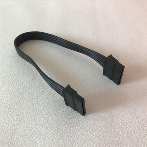 SATA Female to Female Adapter Power Extension Cable for PC Chassis Motherboard Charger Supply Black 20cm