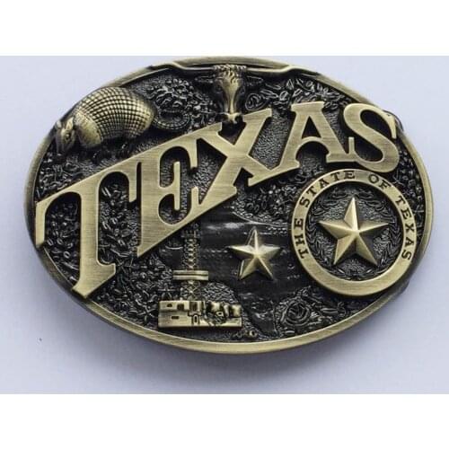 Texas Long Bull Horn Belt Buckle Western Cowboy & Cowgirl Novelty Belt Buckles
