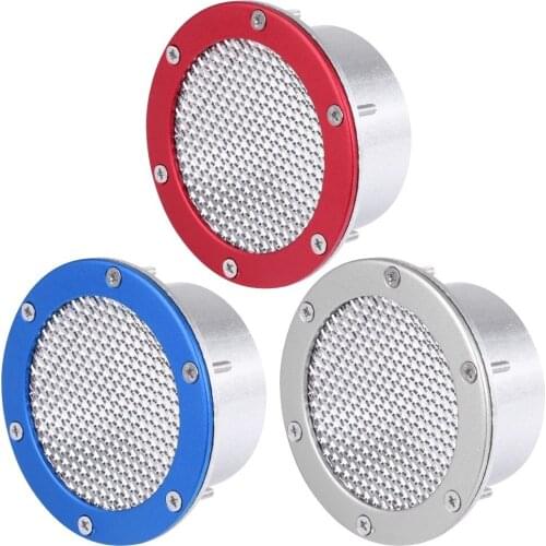 Universal Car Racing Air Duct Grille Bumper Vent Inlet for Cold Air Intake Metal Red / Blue / Silver