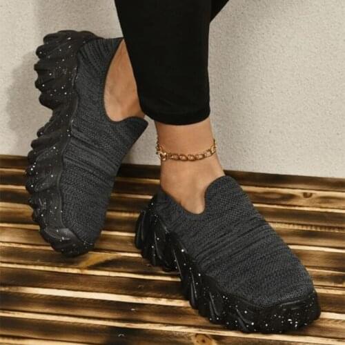 2021 Women Leopard Summer Sneakers Vulcanized Female Comfort Breathable Sport Shoes Ladies Lace-up Platform Footwear Big Size 43
