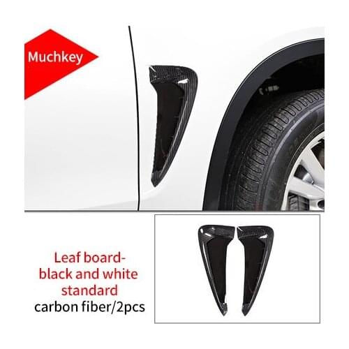 For BMW X5 F15 2014-2018 carbon fiber Leaf board-black and white standard M word mark black and red standard 2pcs
