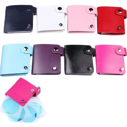 26 Slots Circular Nail Stamping Plate Holder For (9.5cm*14cm )Case Storage Bag Stencil Plate Organizer Nail Art Manicure Tools