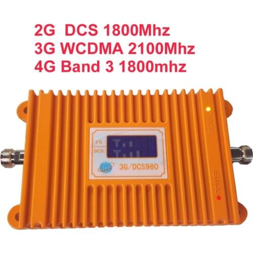 2G DCS repeater & 3G WCDMA & 4G booster Band 3 FDD LTE 4G booster 22dbm 65dbi LCD display mobile FDD booster repeater 4G booster