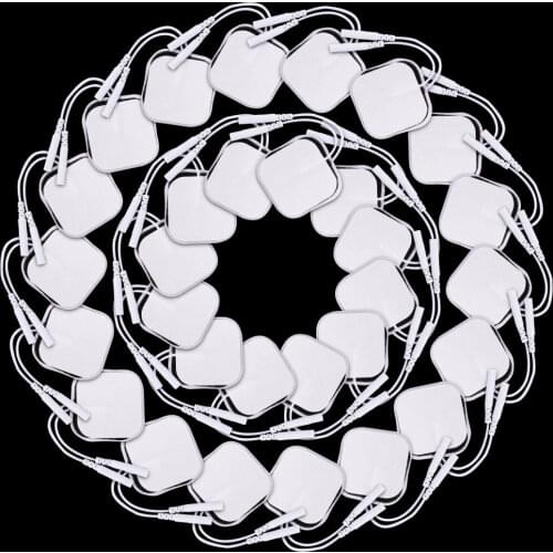 40/100x Electrode Pads For EMS Nerve Muscle Stimulator Tens Acupuncture Physiotherapy Machine Body Massager Patch Droshipping