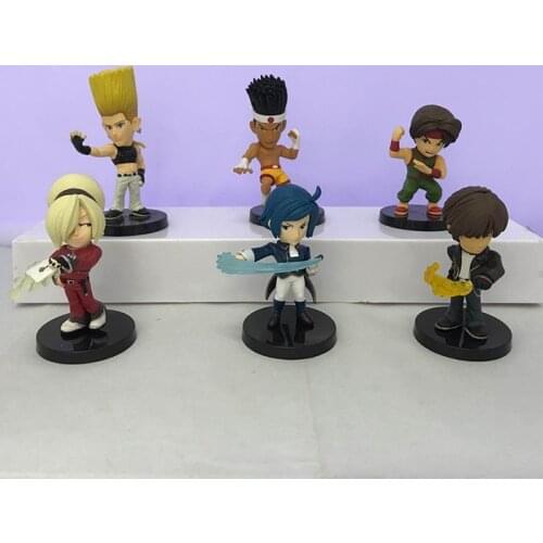 6Pcs/set Kof game figures KYO KING IORI PVC Action Figures Toys gifts