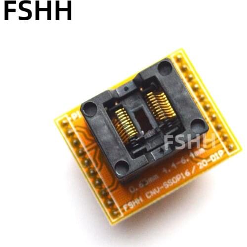 OTS-20-0.65-01 adapter CNV-SSOP20-DIP Programmer adapter TSSOP20 to DIP20 IC Test Socket foot spacing 0.65mm