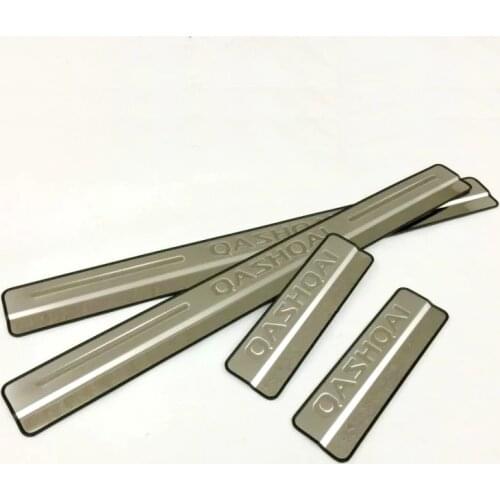 Car Accessories For Nissan Qashqai Door Sill J11 Scuff Plate Stainless Steel Door Sills Pedal Sticker 2014 to 2016