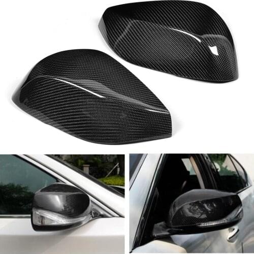 Car Side View Mirror Cover Carbon Fiber Rearview Mirror Cover for Infiniti Q50 Q70 2014-2019 for Infiniti Q60 QX30 2016-2019