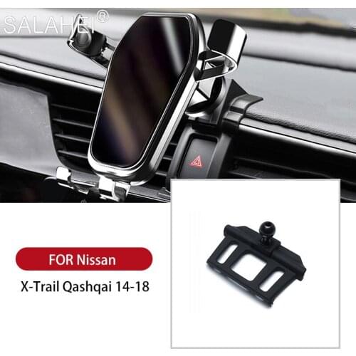Phone Holder For Nissan X-Trail Qashqai 2014 2015 2016 2017 2018 Air Vent Stand Clip Mount GPS Navigation 360 Degree Rotation
