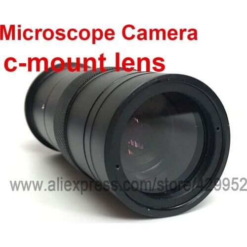 Efix 8-100X CCD Industry Digital Microscope Camera Glass Lens C-Mount Magnification Adjustable 25mm Zoom Eyepiece