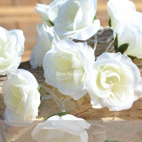 2m 3m 4m 5m 10m Battery Operated LED String Fairy Lights Creative Christmas lights Silk Flower Night lights for Room Decration