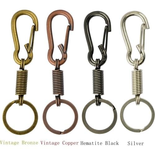 Keychain Carabiner Buckles Spring Snap Hooks Swivel Key Holder Clip Camping Climbing Accessories