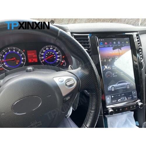 Tesla Screen Android Car Radio 2 Din Stereo Receiver For Infiniti FX FX25 FX35 FX37 2009-2013 QX70 2013-2016 GPS Audio Head Unit