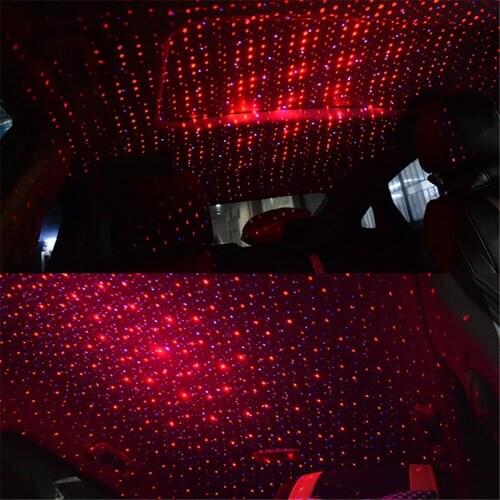 Mini USB Car Star Top Car Interior Roof Atmosphere Starry Sky Lamp Star Light Family Gatherings Projector Lamp