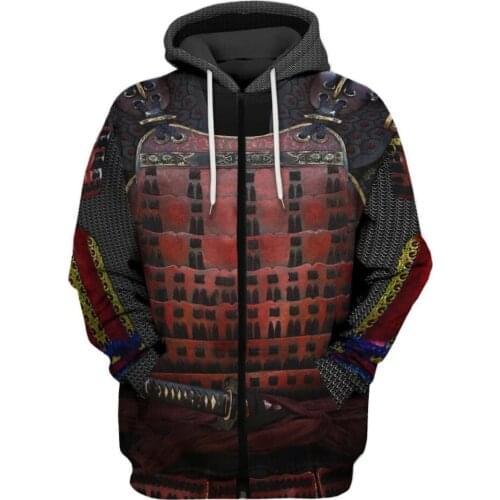 Cosplay Fashion Men Hoodie The Last Samurai Armor 3D Printed Harajuku Sweatshirt Unisex Casual Pullover Sudadera Hombre KJ078