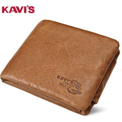 Mens Leather Short Wallet Retro Crazy Horse Cowhide Clutch Card Holder