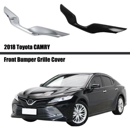 For Toyota CAMRY 2018 2019 2020 2021 Car Cover Bumper Engine Head Trim Front Grid Grill Grille Frame Edge 1pcs Car Accessories