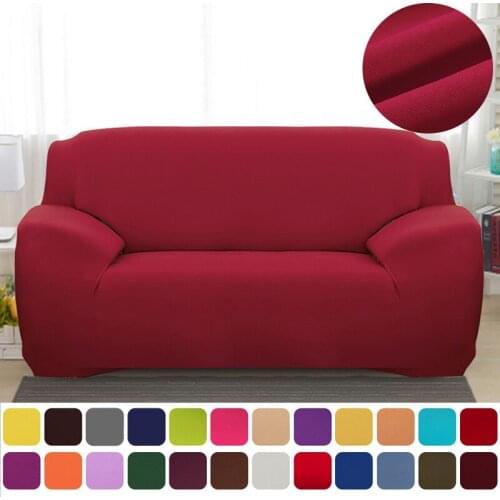 Solid Color Sofa Cover Non-slip Stretch Sofa Slipcover Washable Modern In Four Seasons Universal Home Decor 1/2/3/4 Seater