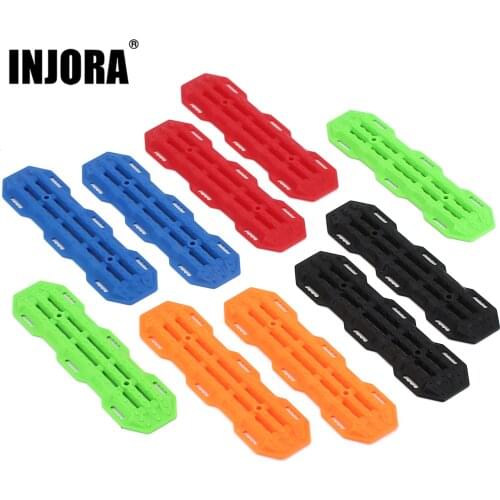 INJORA 2PCS Plastic Sand Ladder Recovery Ramps Board for 1:10 RC Crawler Axial SCX10 Tamiya CC01 TRX-4 D90 MST CFX