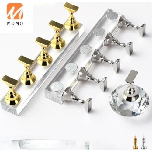 Nail Art Finger Rest Practice Base Lotus Holder Fake Nails Fixed Display Bracket Clay Finished Finger Rest Nail Tip Tray Mop