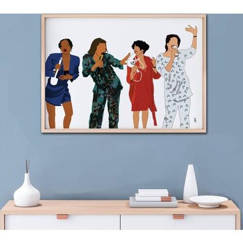 Classic Friday Movie Poster 90s Black Art Hip Hop Singer Star Art Painting Canvas Poster Christmas Gift Friend Holiday DormPict
