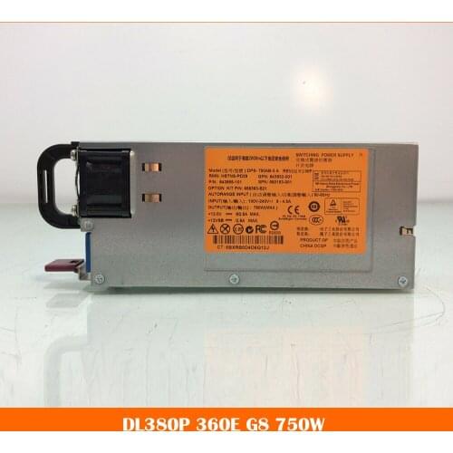 Server power supply for DL380P 360E G8 Gen8 DPS-750AB-3A 643955-101 660183-001 643932-001 750W fully tested