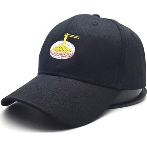 Ramen Embroidered Hat New Style Adjustable Nuddles Cotton Baseball Hat Fashion Unisex Baseball Caps Dad Hat Girl Boy Cap TG0034