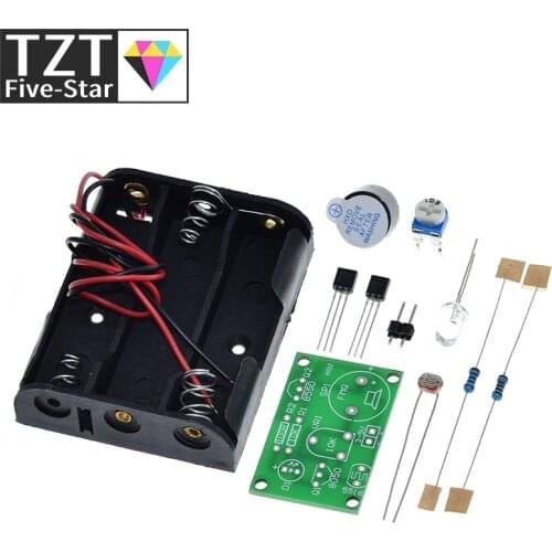 Photosensitive Sound Light Alarm DIY Kit Electronic Production Invention Assembly Sound and Light Sensor Module Device Suite