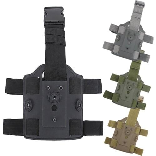 Tactical Drop Leg Platform Thigh Leg Panel Gun Holster Platform for IMI Glock 17 Beretta M9 1911 pistol Holster Paddle Adapter