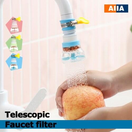 Telescopic Faucet Filter Water Saving Device Shower Filter Screen Kitchen Water Saving Sprinkler Household Supplies For Home
