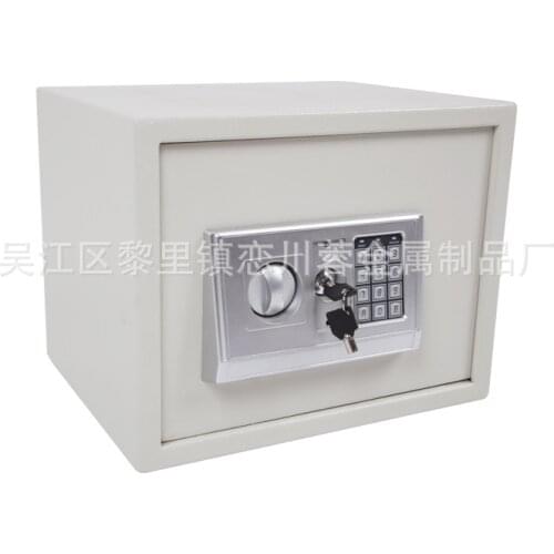 Factory direct sales safe 25cm electronic password safe home office small in-wall safe deposit box customization