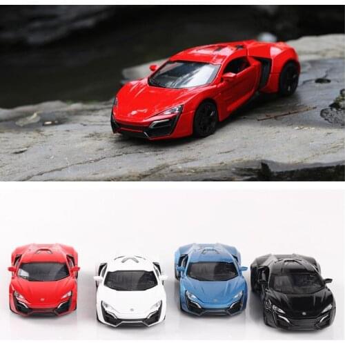 1:32 Alloy Car Pull Back Simulation Sports Car Rear Sliding Door Die Casting Sound Lamp Super Racing Childrens Toy Gift