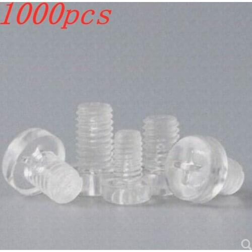 1000PCS M3 M4 M5 m6*4/5/6/8/10/12/15/20 Transparent phillips pan round head screw Polycarbonate Screw Pan head PC Screw