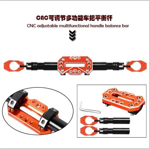 22mm 7/8" Universal Motorcycle CNC Multiple Colors Adjustable Handlebar Cross Bar Steering Strength Lever For Honda Kawasaki KTN