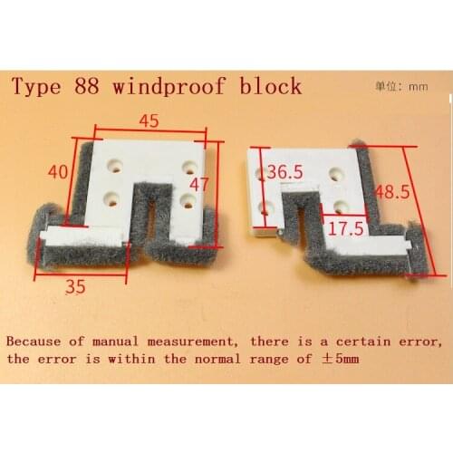 4PCS/Set Sliding Window buffer block Wind-proof Brush Strip home warm wind door sound insulation pad up and down track Sealing