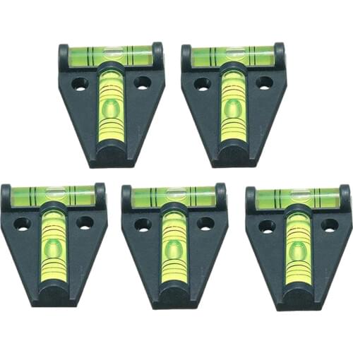 5 x RV T Spirit Level, Cross Check Bubble Level for RVs, Tripods, Machines, Furniture, Trailers