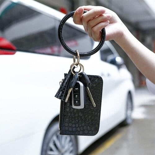 65% Dropshipping!!Women Wallet Faux Leather Leaf Leopard Print Coin Purse Key Chain Card Mini Bag