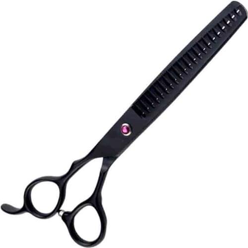 7.0 Inch Balck Color Salon Professional Hairdressing Left-handed Thinning Scissors